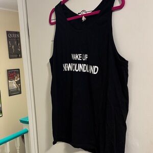 Size Large Wake Up Newfoundland Black Sleeveless Top
